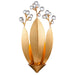 Arabela Lighting - 85135-1 - One Light Wall Sconce - Callista - Antique Gold Leaf