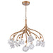 Arabela Lighting - 85182-9 - LED Chandelier - Freeform - Antique Gold Leaf