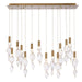 Arabela Lighting - 85216-14 - LED Linear Pendant - Aurora - Natural Brass