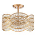 Arabela Lighting - 85235-4 - Four Light Semi Flush Mount - Anastasia - Lacquered Gold