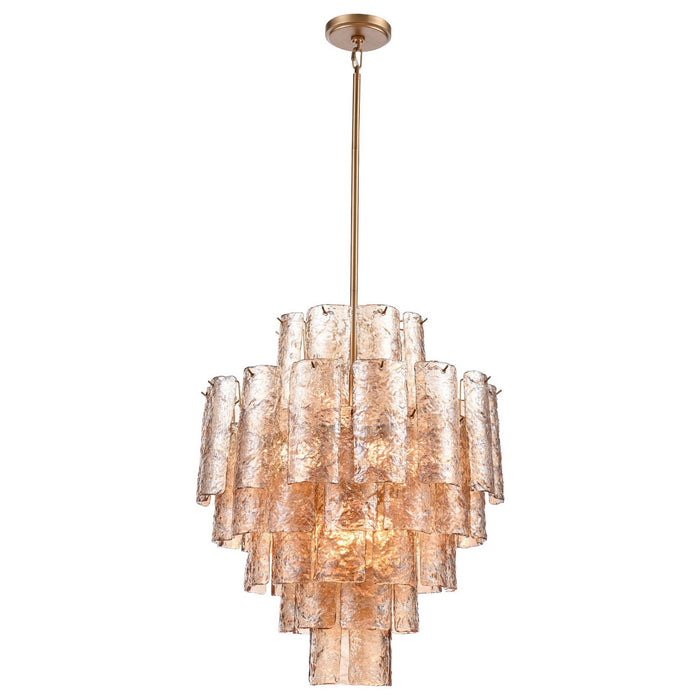 Arabela Lighting - 85262-13 - 13 Light Chandelier - Fire and Ice - Lacquered Gold