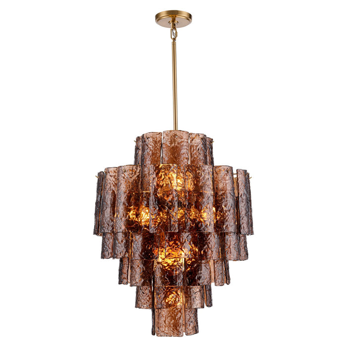 Arabela Lighting - 85362-13 - 13 Light Chandelier - Fire and Ice - Lacquered Gold