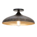 Maxim - 10910BKGLD - One Light Flush Mount - Fleur - Black / Gold
