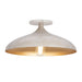Maxim - 10910WTGLD - One Light Flush Mount - Fleur - White/Gold