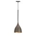 Maxim - 10911BKGLD - One Light Mini Pendant - Fleur - Black / Gold