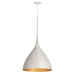 Maxim - 10913WTGLD - One Light Pendant - Fleur - White/Gold