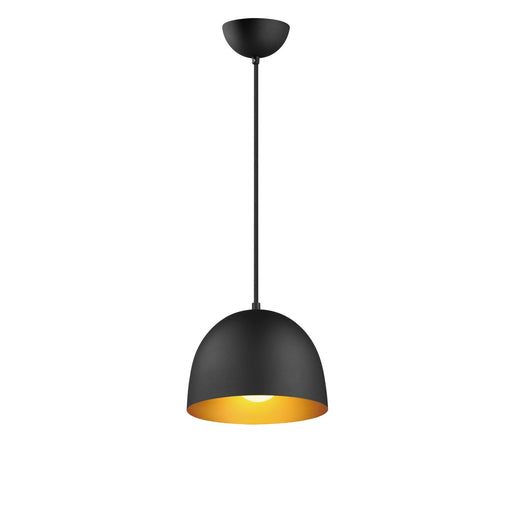 Tova One Light Pendant Black / Gold