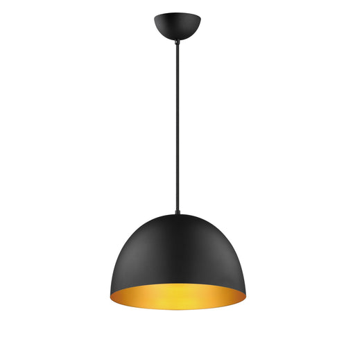 Tova One Light Pendant Black / Gold