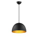 Maxim - 11484BKGLD - One Light Pendant - Tova - Black / Gold