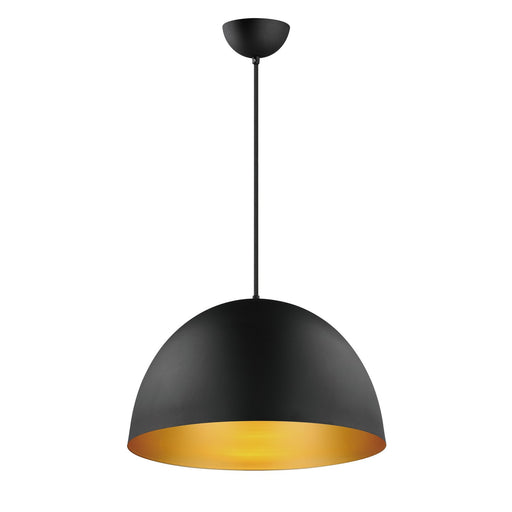 Tova One Light Pendant Black / Gold