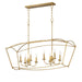 Maxim - 12169GL - Eight Light Linear Pendant - Plumette - Gold Leaf