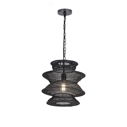 Krabi One Light Pendant Black