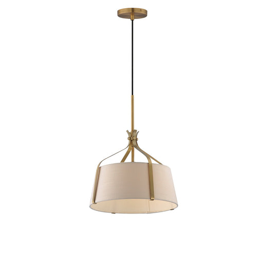 Bandera One Light Pendant Natural Aged Brass