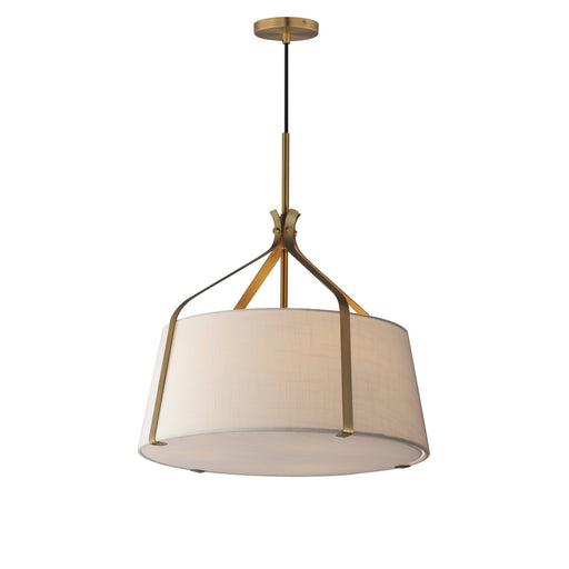 Bandera Three Light Pendant Natural Aged Brass