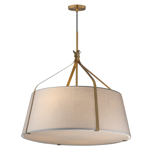 Bandera Four Light Pendant Natural Aged Brass