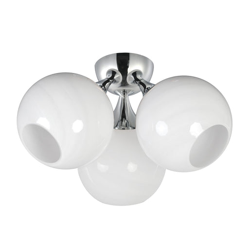 Neve Three Light Semi Flush Mount Polished Chrome