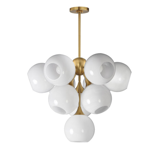 Neve Ten Light Pendant Natural Aged Brass