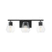 Maxim - 21333CLBK - Three Light Bath Vanity - Geode - Black