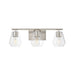 Maxim - 21333CLSN - Three Light Bath Vanity - Geode - Satin Nickel