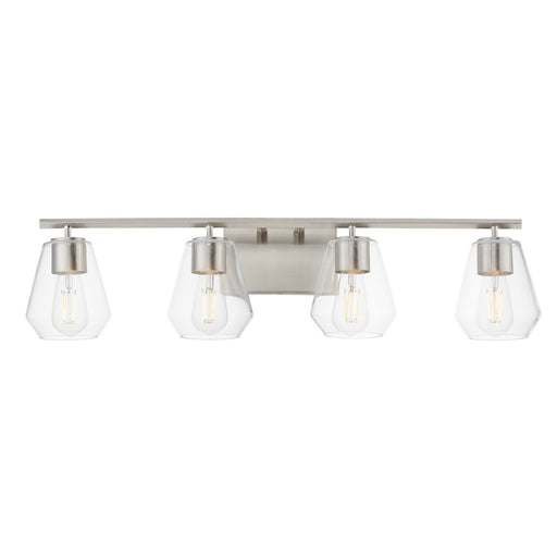 Maxim - 21334CLSN - Four Light Bath Vanity - Geode - Satin Nickel