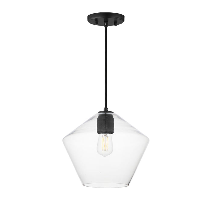 Maxim - 21337CLBK - One Light Pendant - Geode - Black