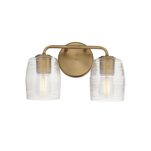 Honey Two Light Wall Sconce Natural Aged Brass