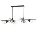 Maxim - 21726CDDBZAB - Six Light Linear Pendant - Finch - Dark Bronze/Antique Brass