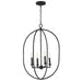 Maxim - 21843BS - Four Light Pendant - Martel - Blacksmith