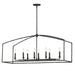 Maxim - 21848BS - Eight Light Linear Pendant - Martel - Blacksmith
