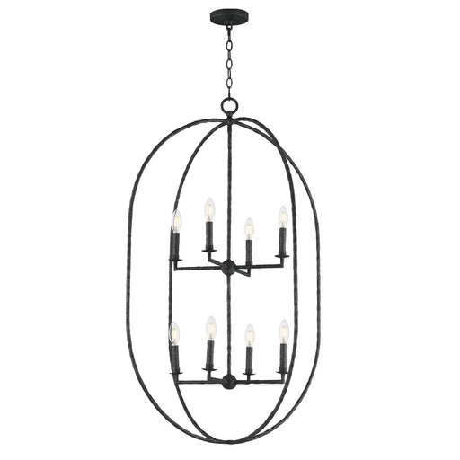Martel Eight Light Pendant Blacksmith