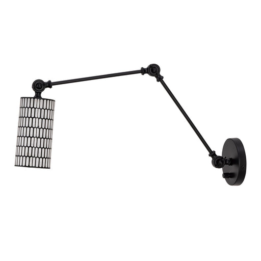 Shaka One Light Wall Sconce Black / White