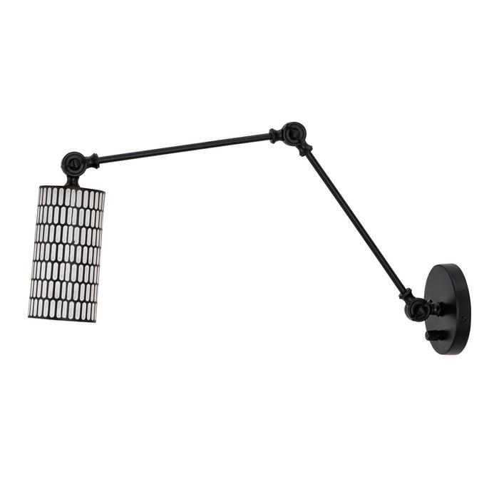 Maxim - 29120BKWT - One Light Wall Sconce - Shaka - Black / White