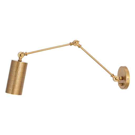Shaka One Light Wall Sconce Weathered Brass