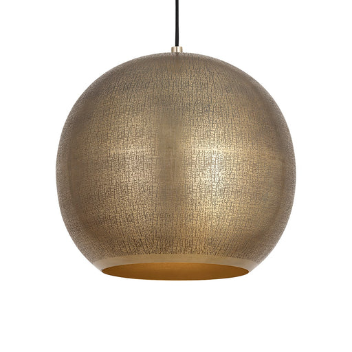 Aurelia One Light Pendant Weathered Brass