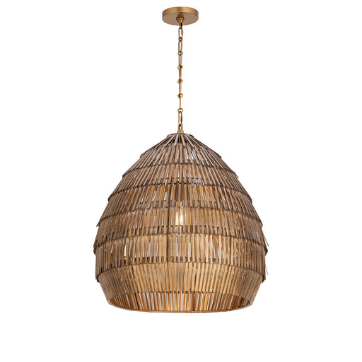 Gilda One Light Pendant Antique Brass