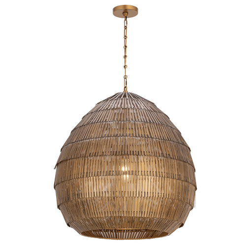 Gilda One Light Pendant Antique Brass
