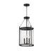 Maxim - 30069HMBK - Three Light Pendant - Belfry - Black