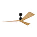 Visual Comfort Fan - 3ADR60MBK - 60"Ceiling Fan - Adler 60 - Midnight Black