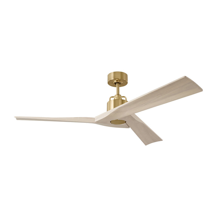 Visual Comfort Fan - 3ALMSM52BBSWWO - 52"Ceiling Fan - Alma Smart 52 - Burnished Brass