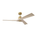 Visual Comfort Fan - 3ALMSM52BBSWWO - 52"Ceiling Fan - Alma Smart 52 - Burnished Brass
