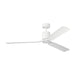 Visual Comfort Fan - 3CCSM62RZWD - 62"Ceiling Fan - Cleancut Smart 62 LED - Matte White