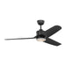 Visual Comfort Fan - 3CGR56MBKD - 56"Ceiling Fan - Colgin 56 LED - Midnight Black