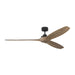 Visual Comfort Fan - 3CLNSM70MBKNH - 70"Ceiling Fan - Collins Smart 70 - Midnight Black