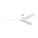 Visual Comfort Fan - 3CLNSM70RZW - 70"Ceiling Fan - Collins Smart 70 - Matte White