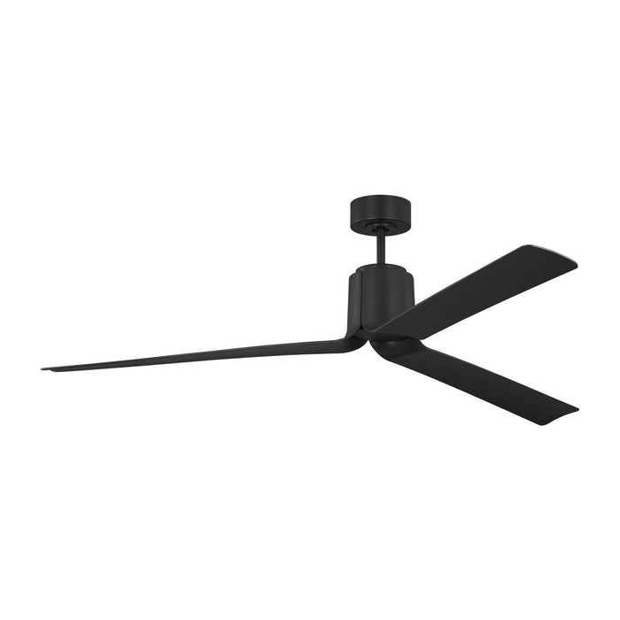 Visual Comfort Fan - 3PESM66MBKD - 66"Ceiling Fan - Peel Smart 66 LED - Midnight Black