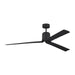 Visual Comfort Fan - 3PESM66MBKD - 66"Ceiling Fan - Peel Smart 66 LED - Midnight Black