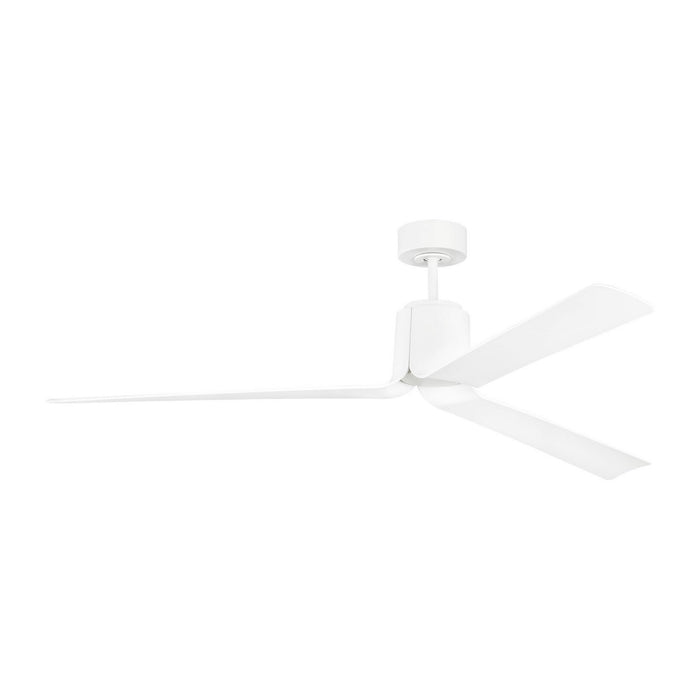 Visual Comfort Fan - 3PESM66RZWD - 66"Ceiling Fan - Peel Smart 66 LED - Matte White