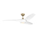 Visual Comfort Fan - 3TNSM60BBSD - 60"Ceiling Fan - Topan Smart 60 LED - Burnished Brass