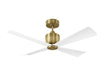 Visual Comfort Fan - 4LNCR44HAB - 44"Ceiling Fan - Launceton 44 - Hand Rubbed Antique Brass