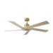 Visual Comfort Fan - 5ASPR56BBSWWO - 56"Ceiling Fan - Aspen 56 - Burnished Brass